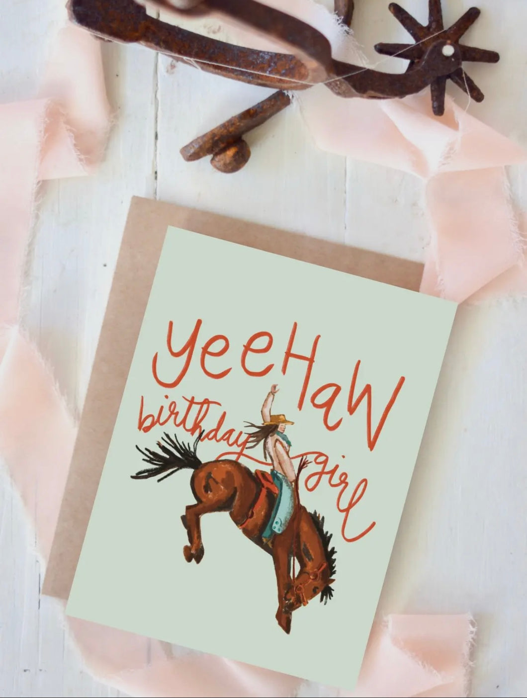 Yeehaw Birthday Girl - Birthday Card