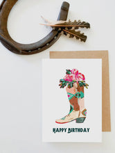 Load image into Gallery viewer, Western Happy Birthday - Blank Card
