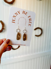 Load image into Gallery viewer, Polymer Clay Earrings: Oval Dangles
