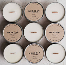 Load image into Gallery viewer, Weekday Candles - Cabin Tins
